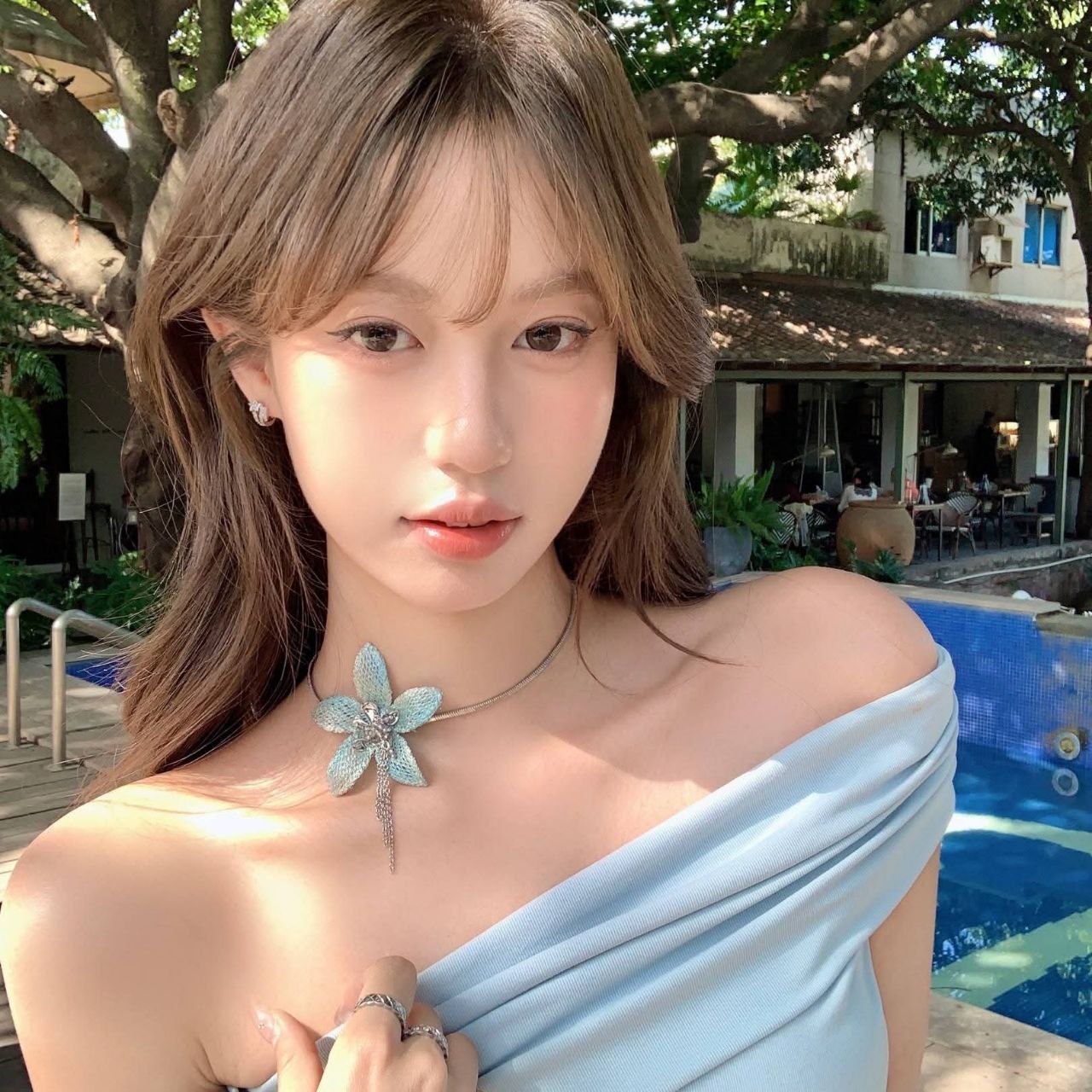 Vintage flower tassel choker Neckpiece ๐ป - Image 4